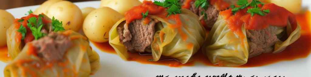 Polish Stuffed Cabbage Rolls with Beef and Potatoes