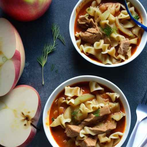 Pork and Apple Goulash with Cabbage