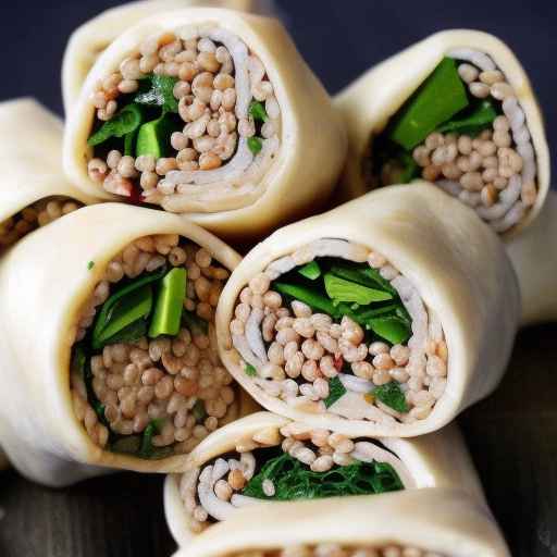 Pork and Buckwheat Stuffed Rolls