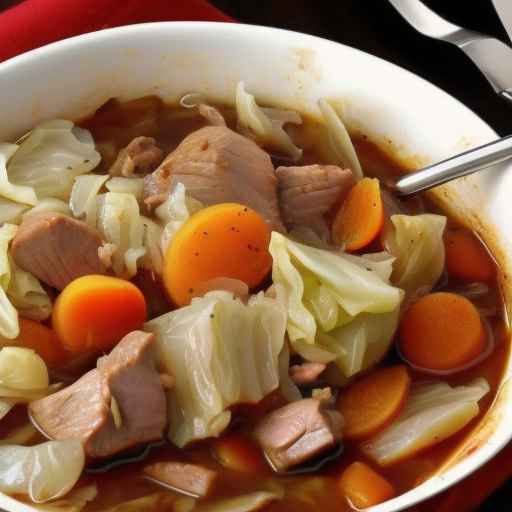 Pork and Cabbage Stew with Caraway Seeds