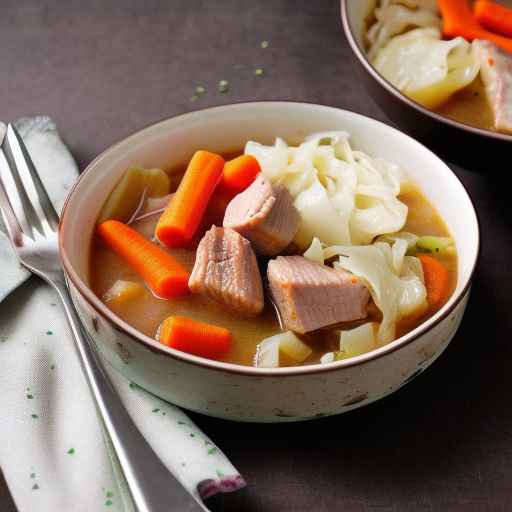 Pork and Cabbage Stew with Carrots