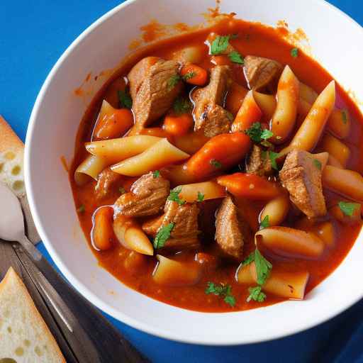 Pork and Carrot Goulash with Paprika