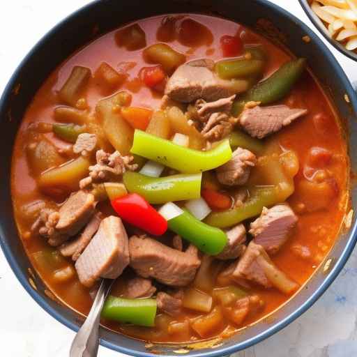 Pork and Green Pepper Goulash