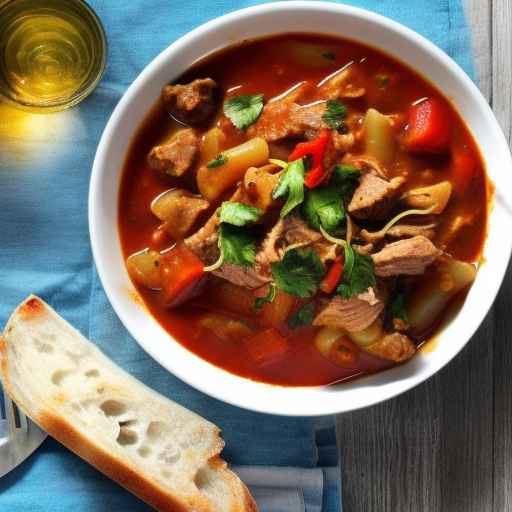 Pork and Pepper Goulash with Caraway Seeds