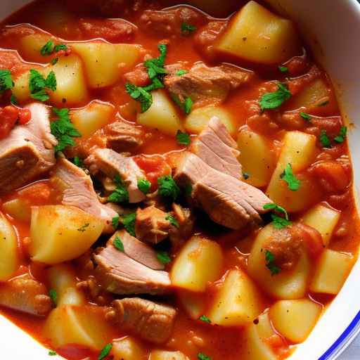 Pork and Potato Goulash with Sauerkraut