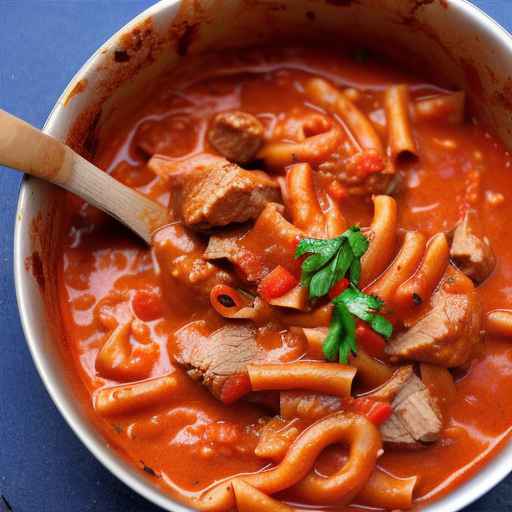 Pork and Red Pepper Goulash