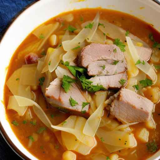 Pork and Sauerkraut Stew with Caraway Seeds