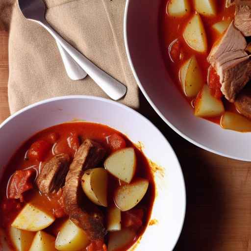 Pork and Tomato Goulash with Potatoes