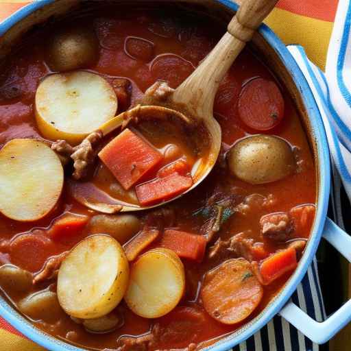 Pork and Tomato Stew with Potatoes