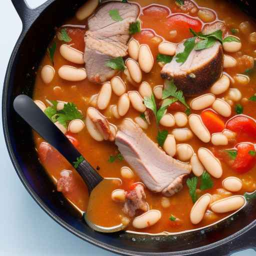 Pork and White Bean Stew with Paprika