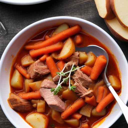 Pork Goulash with Potatoes and Carrots