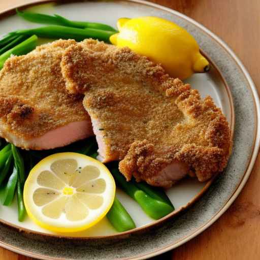 Pork Schnitzel with Lemon Dill Sauce