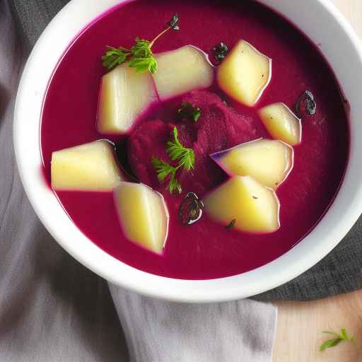 Potato and Beet Borscht