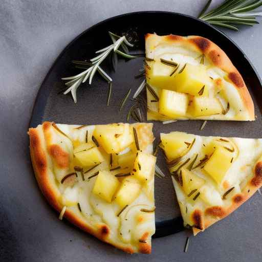 Potato and Rosemary Pizza with Pineapple