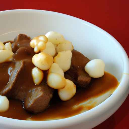 Poutine with Beef Gravy and Cheese Curds