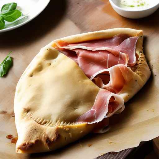 Prosciutto and Mozzarella Calzone