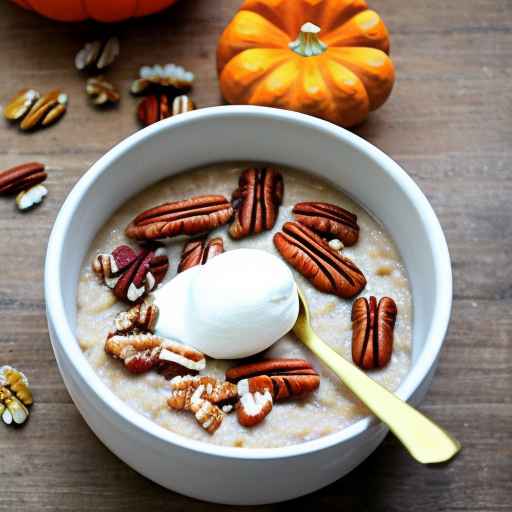 Pumpkin and pecan porridge