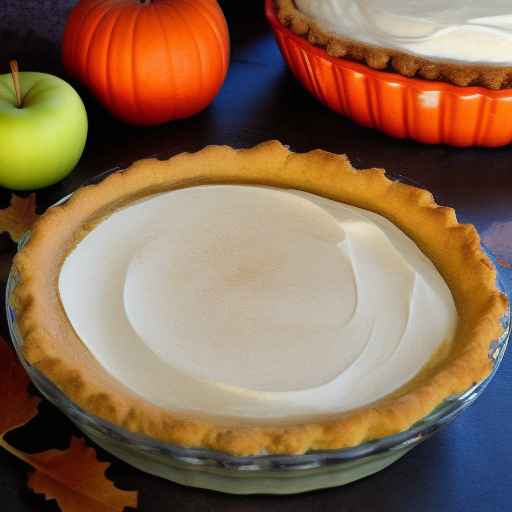 Pumpkin Custard Pie with Apples