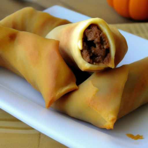 Pumpkin Pie Egg Rolls