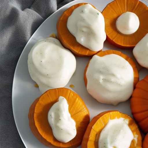 Pumpkin Pillows with Sage Cream Drizzle