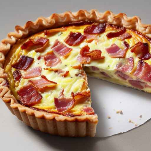 Quiche Lorraine with Bacon and Swiss Cheese