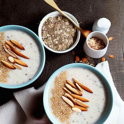 Quinoa and almond milk porridge