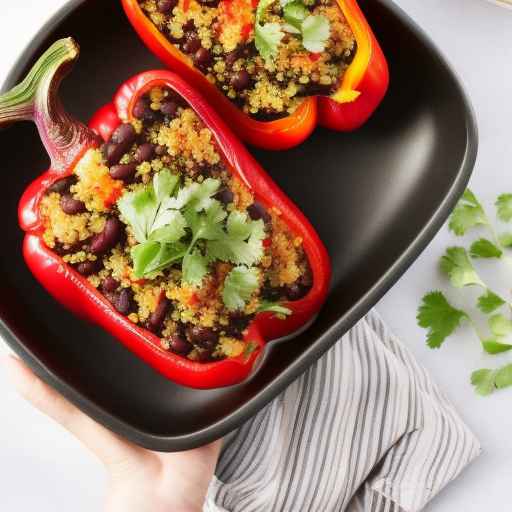 Quinoa and Black Bean Stuffed Peppers