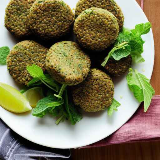 Quinoa Falafel with Cucumber Mint Salad