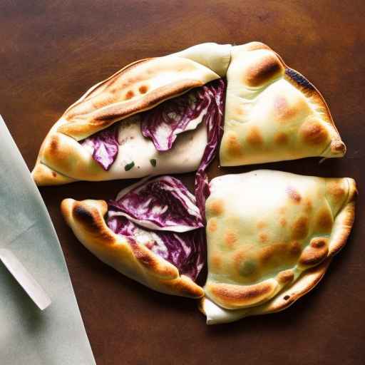 Radicchio and Mozzarella Calzone