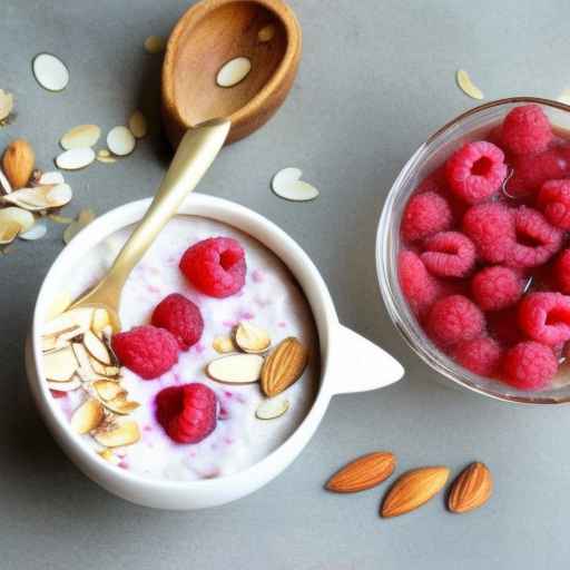 Raspberry and almond porridge