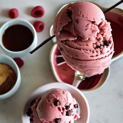 Raspberry Chocolate Chip Ice Cream