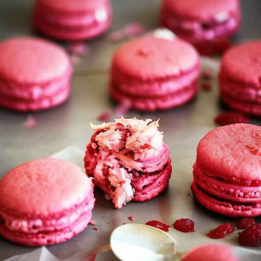 Raspberry Coconut Macaroons