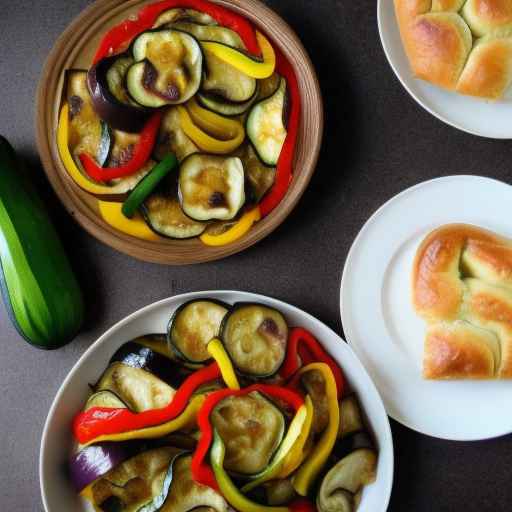 Ratatouille Pastry with Eggplant, Zucchini, and Peppers