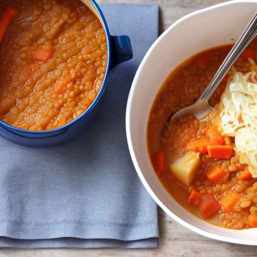 Red Lentil and Cabbage Stew