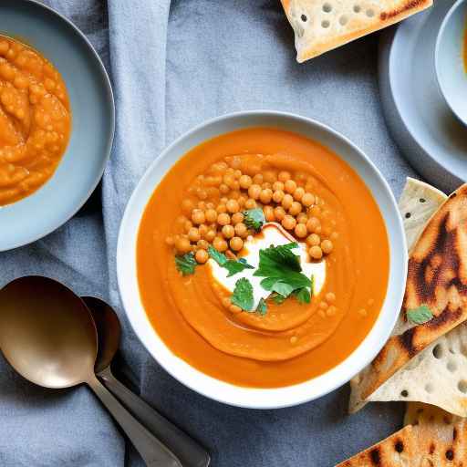 Red Lentil and Chickpea Soup