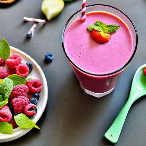 Refreshing Smoothie with Spiced Cookie Flavors