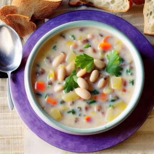 Rhode Island-style Clam and Bean Chowder