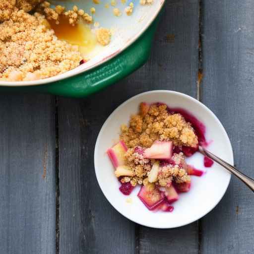 Rhubarb and Ginger Crumble