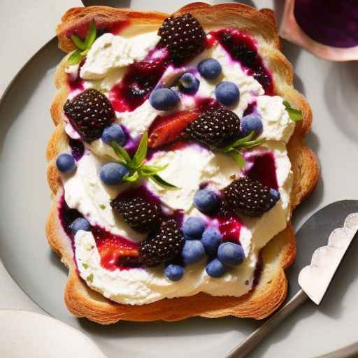 Ricotta and Berry Tartine