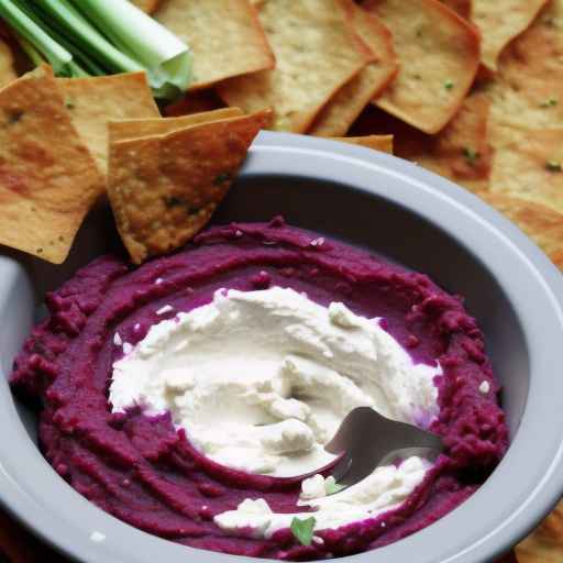 Roasted Beet and Goat Cheese Chickpea Dip