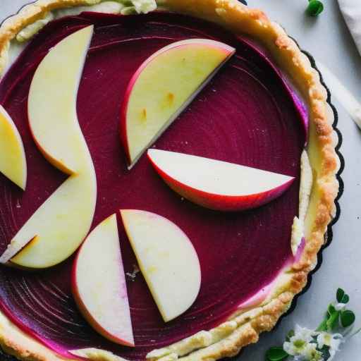 Roasted Beet and Goat Cheese Tart with Apples