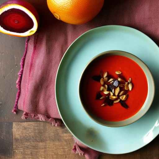 Roasted beet and orange soup