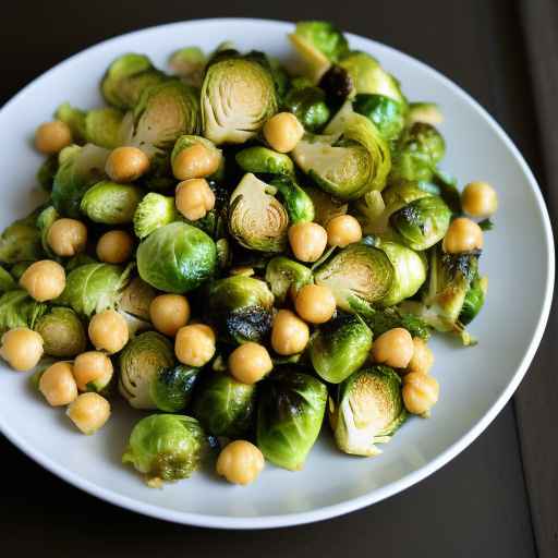 Roasted Brussels Sprouts and Chickpea Salad