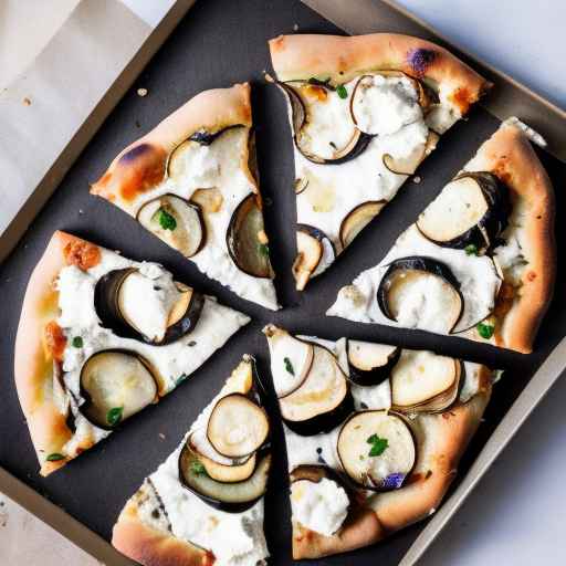 Roasted Eggplant and Goat Cheese Pizza