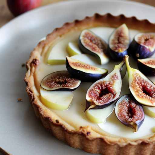 Roasted Fig and Hazelnut Tart with Apples