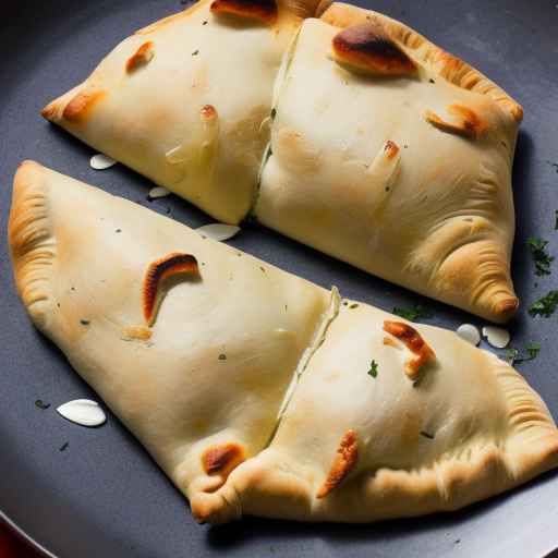 Roasted Garlic and Chicken Calzone