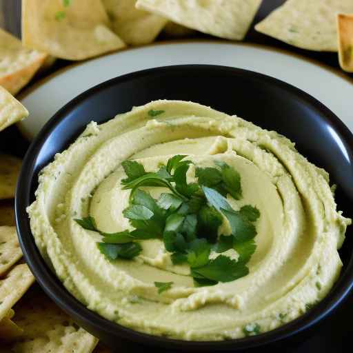 Roasted Garlic and Cilantro Hummus