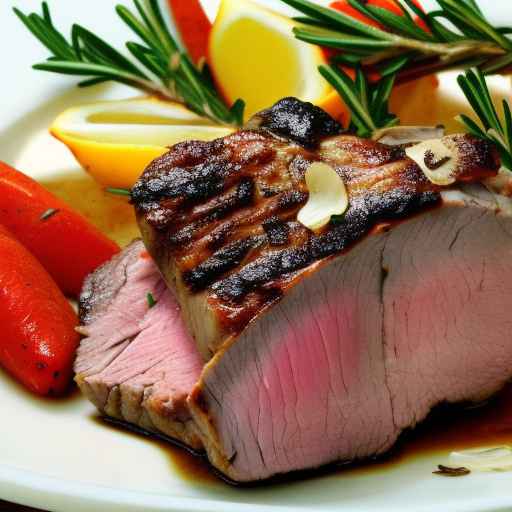 Roasted Lamb with Rosemary and Garlic