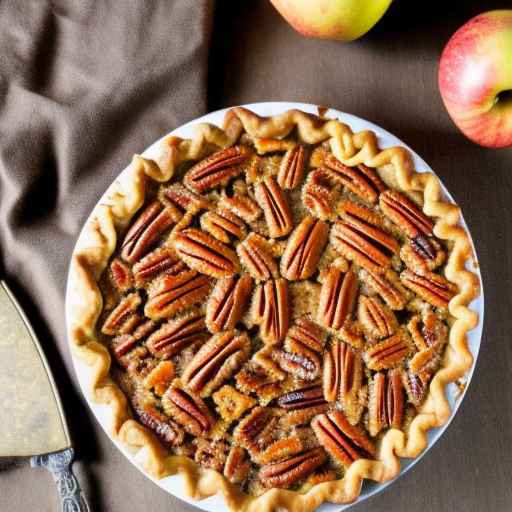 Roasted Sweet Potato and Pecan Pie with Apples