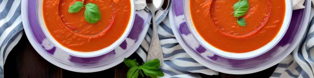 Roasted tomato and eggplant soup